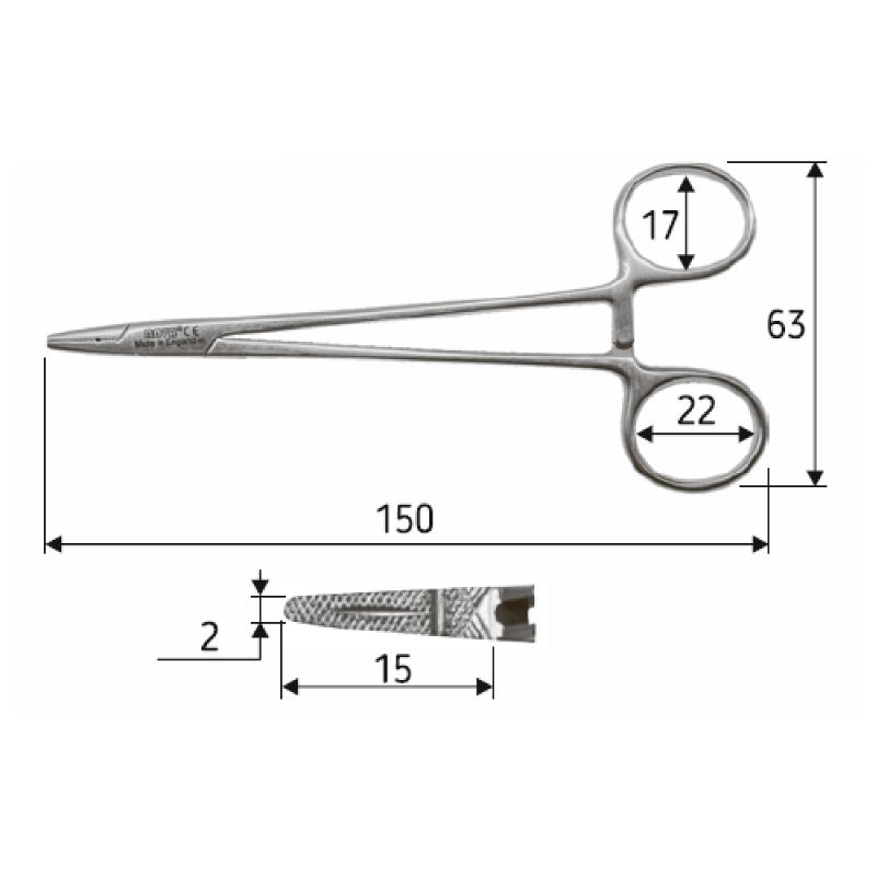 Голкотримач Crile-Wood NOVA, 15 см, N0881, Nova Instruments